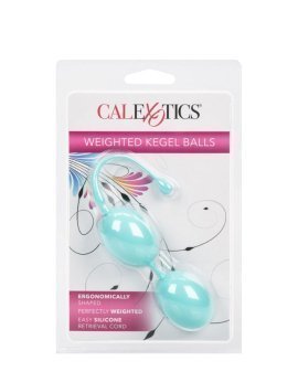 Žali vaginaliniai kamuoliukai „Weighted Kegel Balls“ - CalExotics