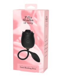 Vibruojantis kiaušinėlis - stimuliatorius „Dark Blushing Rose“ - Penkiasdešimt pilkų atspalvių kolekcija