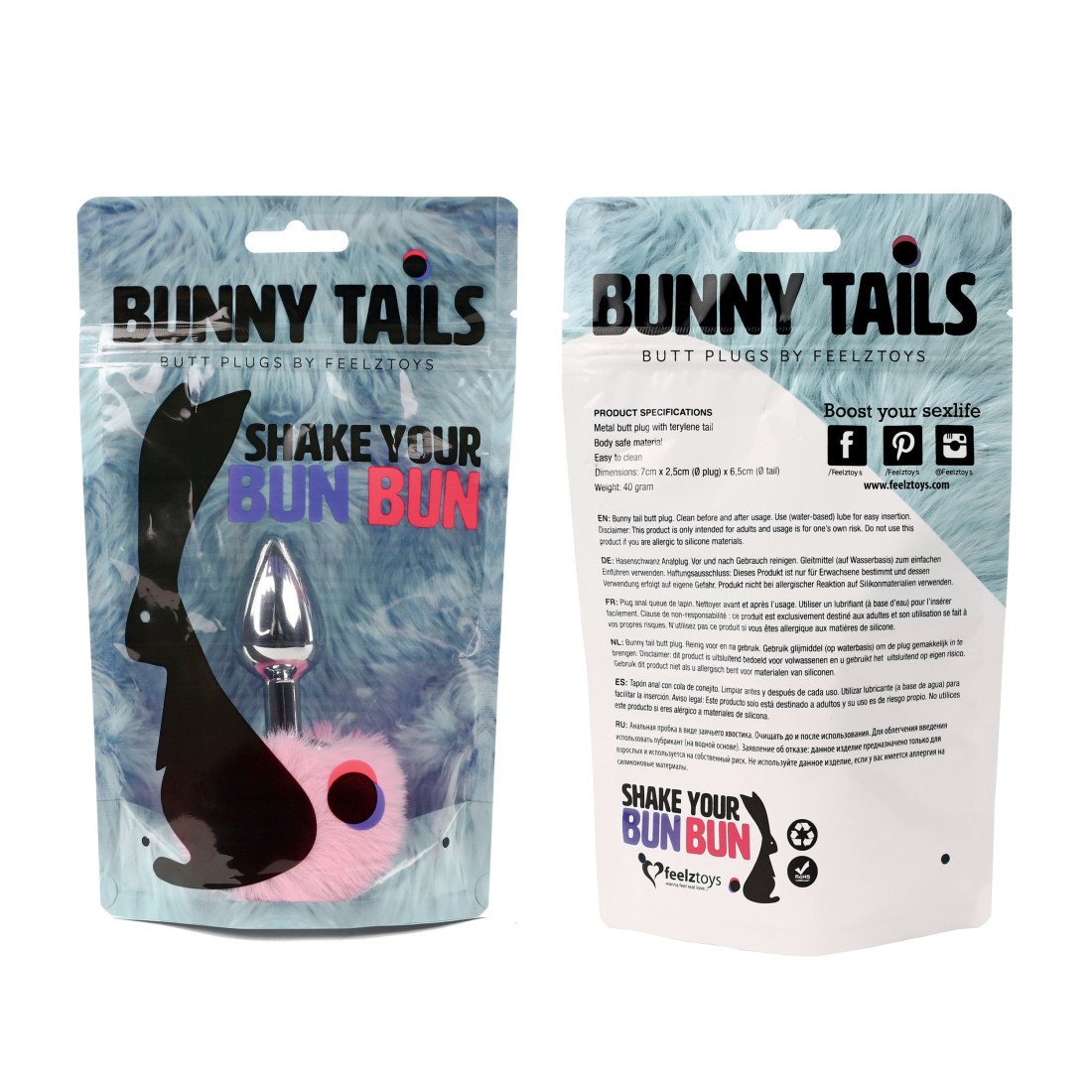 Analinis kaištis „Bunny Tails“ - Feelztoys