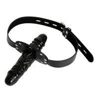 Burnos kaištis „Double Penis Gag Lockable“ - Latetobed
