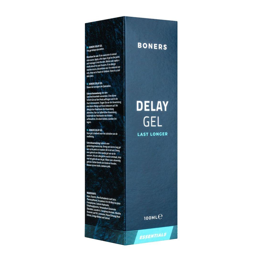 Ejakuliaciją nutolinantis gelis „Delay Gel“, 100 ml - Boners