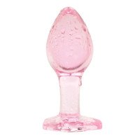 Stiklinis analinis kaištis „Anal Plug Medium“ - EasyToys
