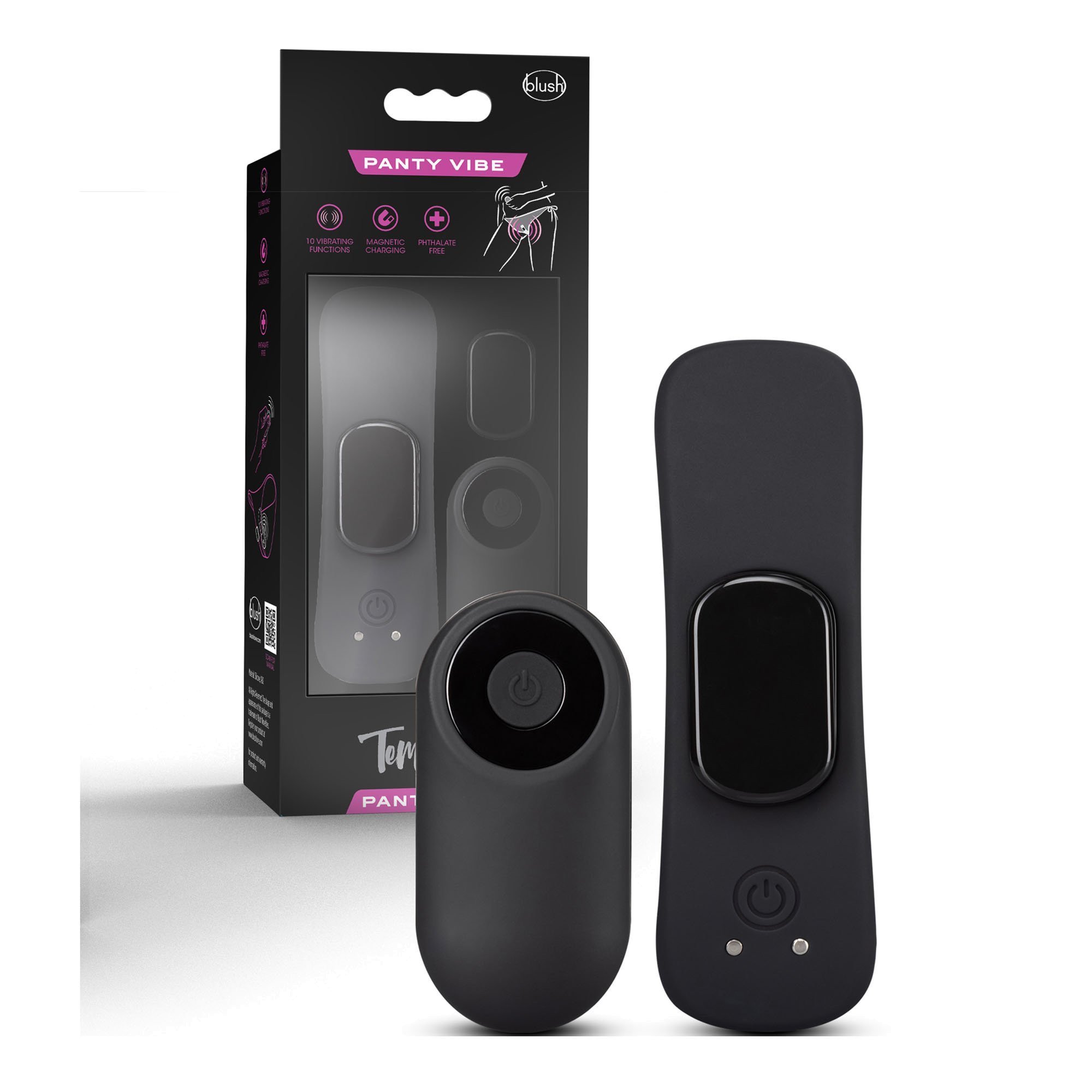 Dėvimas vibratorius „Temptasia Panty Vibe“ - Blush