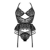 Korseto ir kelnaičių rinkinys „Lace Temptation“ - Beauty Night