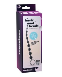 Analiniai karoliukai „Basic Anal Beads Black“ - Crushious
