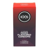Prezervatyvų rinkinys „Mixed Flavoured“, 12 vnt. - EXS Condoms