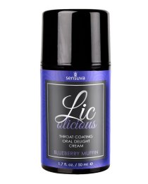 Kremas oraliniam seksui „Licolicious Blueberry Muffin“, 50 ml - Sensuva