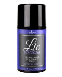 Kremas oraliniam seksui „Licolicious Blueberry Muffin“, 50 ml - Sensuva