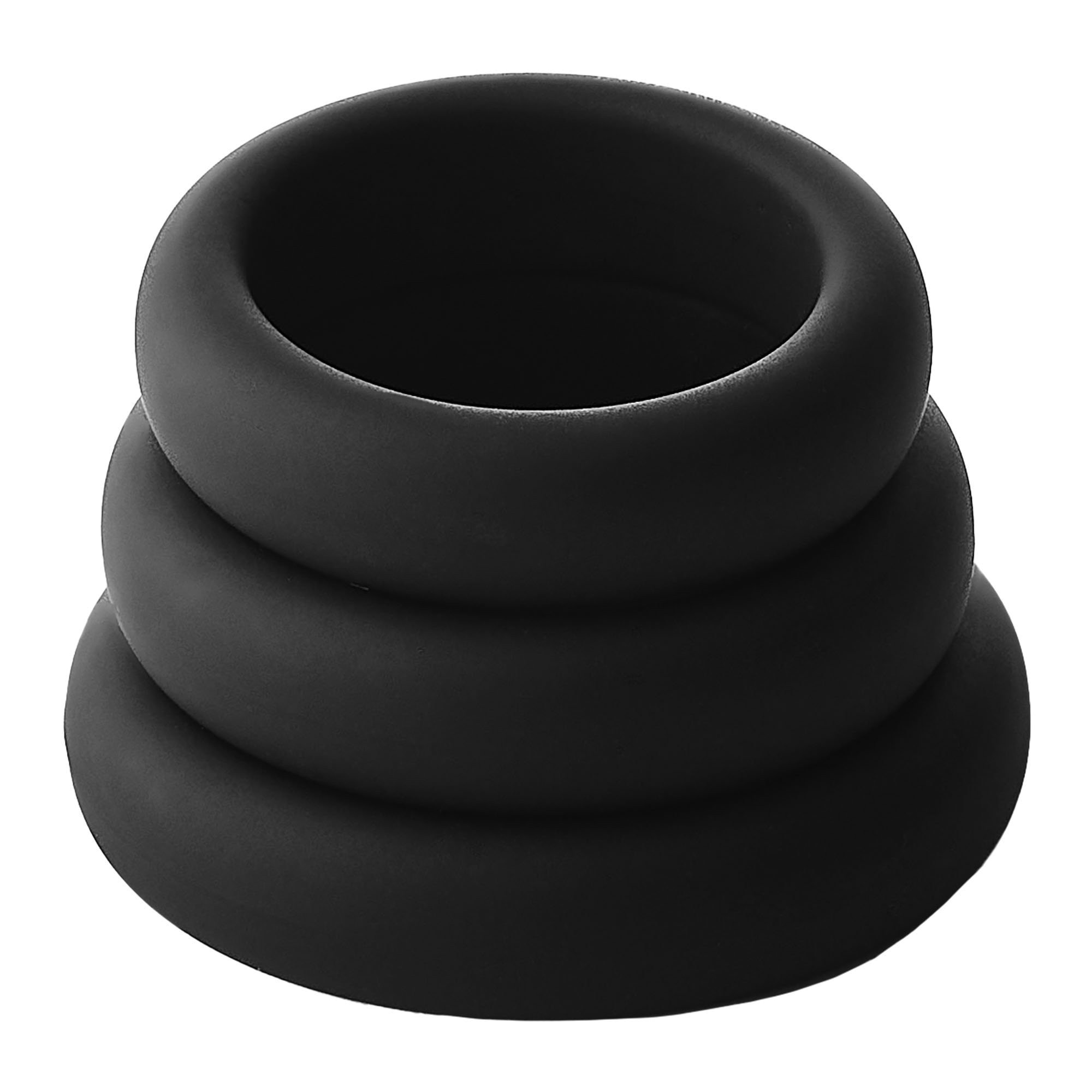Penio žiedų rinkinys „Smooth Silicone Cockring Pack“ - Ramrod