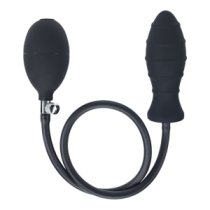 Pripučiamas analinis kaištis „Ribbed Inflatable Silicone Anal Plug“ - Levelz