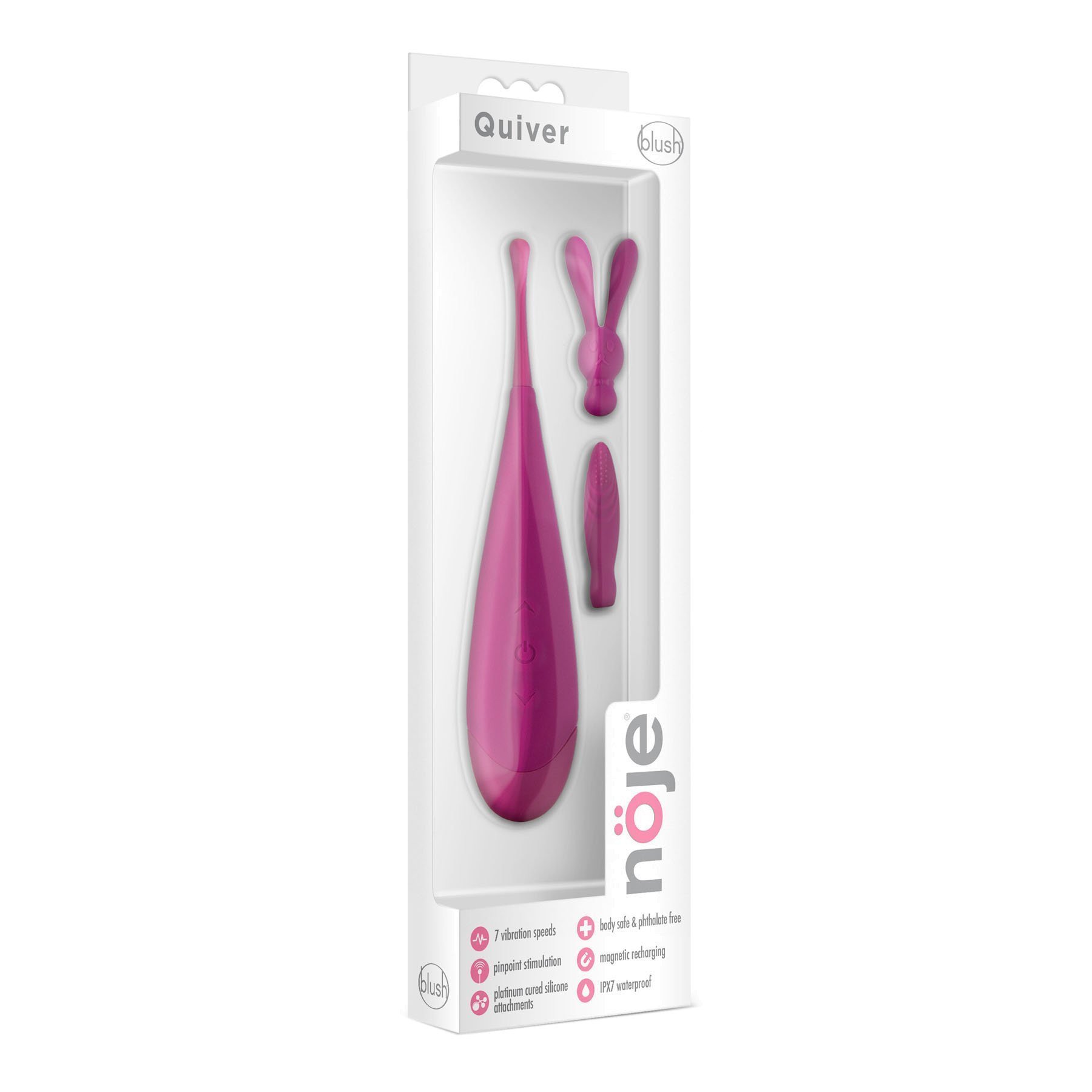 Klitorio stimuliatorius „Noje Quiver“ - Blush