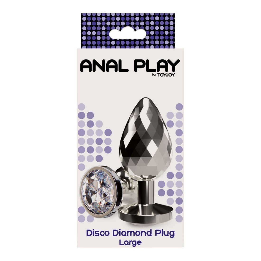 Didelis analinis kaištis „Disco Diamond Plug“ - ToyJoy