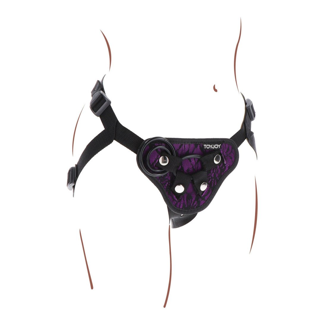 Strap-on diržas „Strap-on Lace Harness“ - Get Real