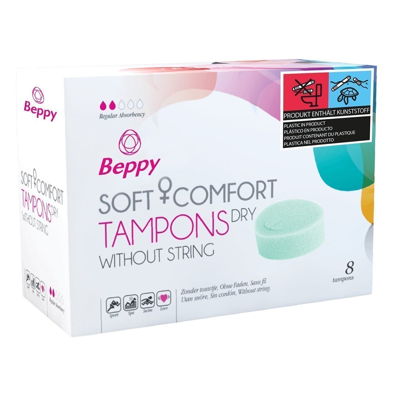 Tamponai „Extra Soft Dry“, 8 vnt. - Beppy