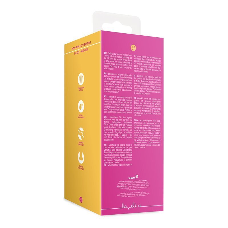 Vibruojantis silikoninis dildo „Non-Phallic Vibrating Dildo Medium“ - Loveline