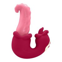 Vibratorius kiškutis „Double Tongue Vibrator“ - Teazers
