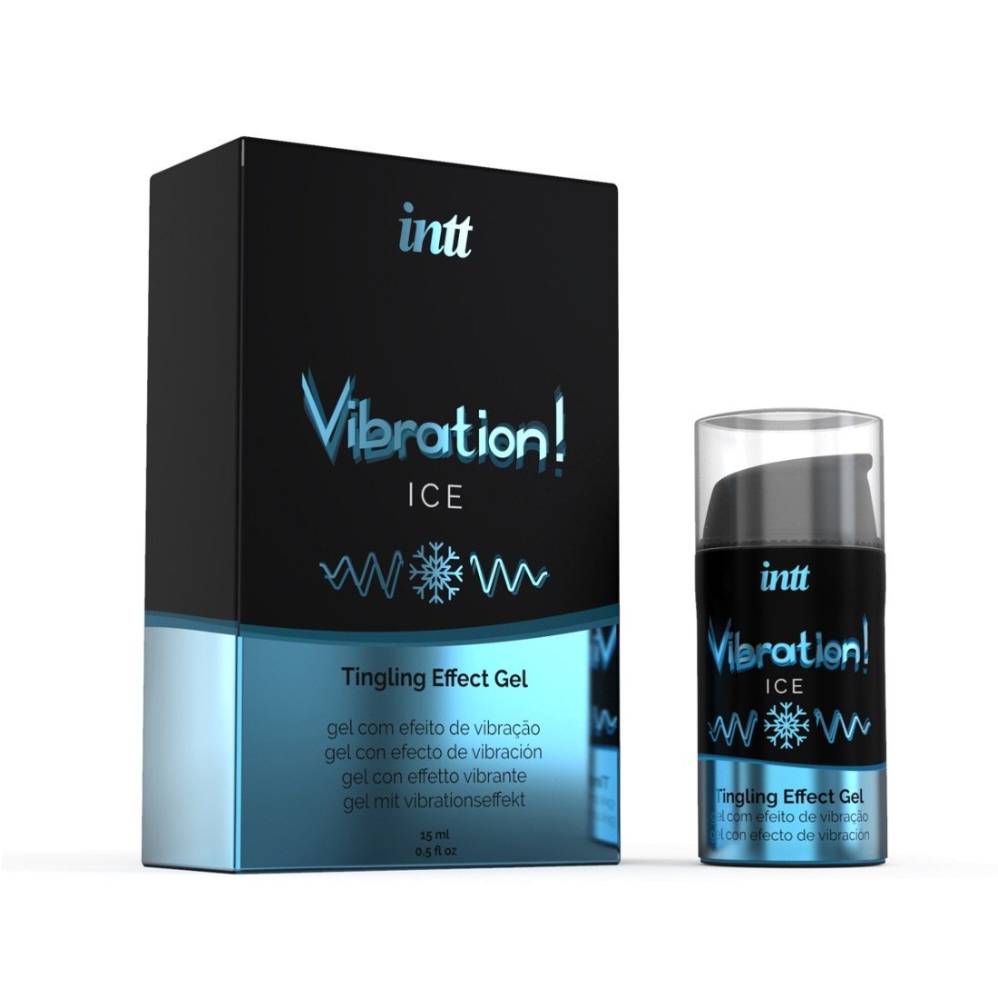 Stimuliuojantis gelis „Vibration! Ice“, 15 ml - Intt