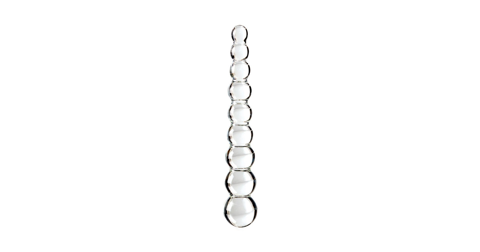 Стеклянный анальный фаллоимитатор Glas Calisto Clear Glass Dildo, бесцветный, до 18 см GLAS-78 - Glas - Анальные стимуляторы - Купить