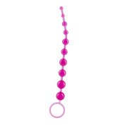 Analiniai karoliukai „Basic Anal Beads Pink”