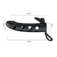 Vibruojanti penio mova „Penis Sleeve with Ball Strap 6“ - Pretty Love