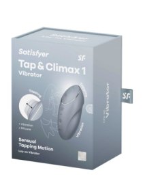 Klitorinis vibratorius - stimuliatorius „Tap & Climax 1“ - Satisfyer