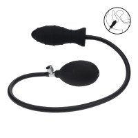 Pripučiamas analinis kaištis „Ribbed Inflatable Silicone Anal Plug“ - Levelz