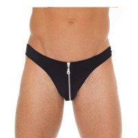 Vyriškos kelnaitės su juostele „G-String with Zipper“