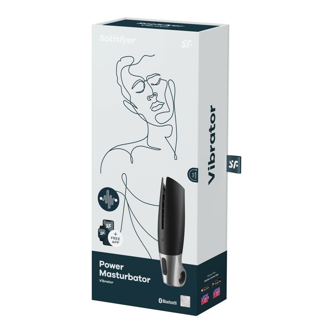 Išmanusis vibruojantis masturbatorius „Power Masturbator“ - Satisfyer