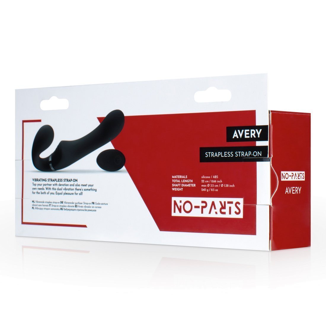 Vibruojantis strap-on be dirželių „Avery“ - No-Parts