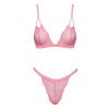 Liemenėlės ir kelnaičių rinkinys „Fantasy Neon Pink Set“ - Cottelli Collection