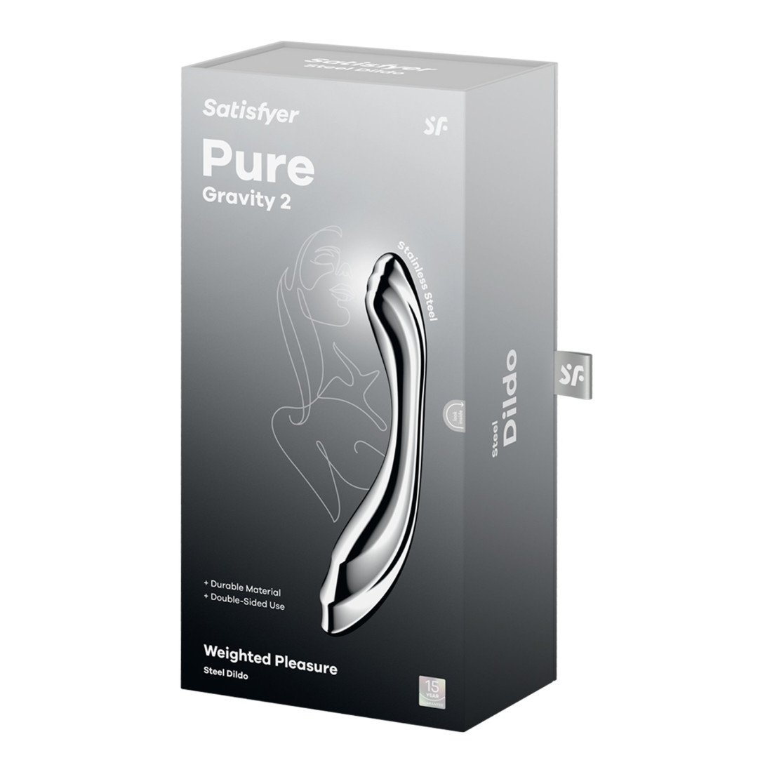 Metalinis dildo „Pure Gravity 2” - Satisfyer