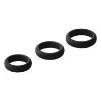 Penio žiedų rinkinys „Smooth Silicone Cockring Pack“ - Ramrod