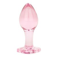 Stiklinis analinis kaištis „Anal Plug Medium“ - EasyToys