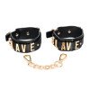 Antrankiai „Slave Handcuff with Golden Chain“ - Latetobed