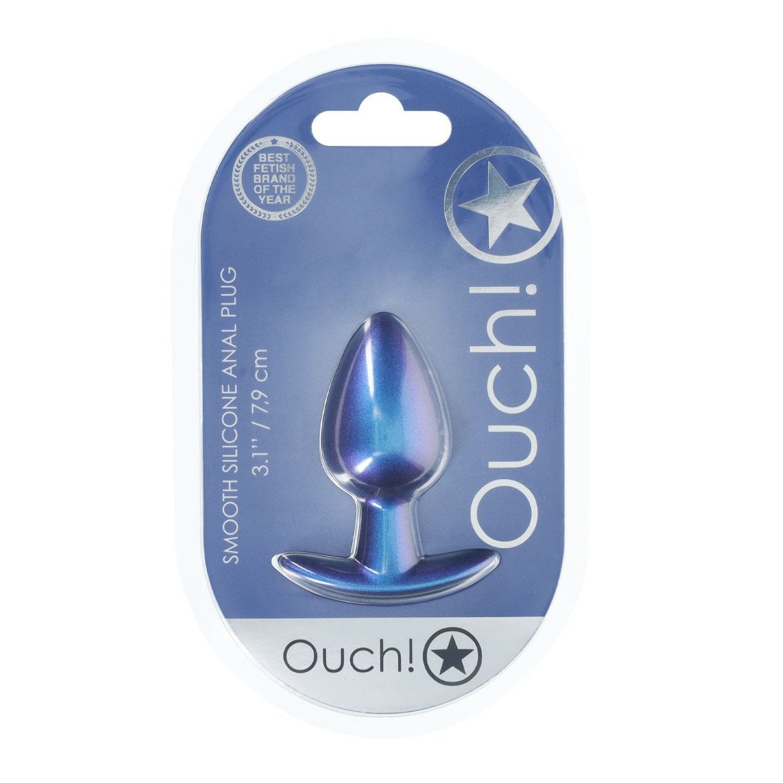 Vidutinis analinis kaištis „Smooth Silicone Anal Plug“ - Ouch!