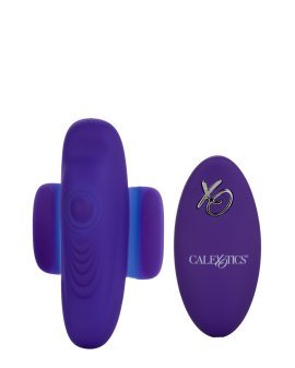 Violetinis dėvimas vibratorius „Pulsating Panty Teaser“ - CalExotics