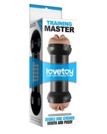 Dvigubas masturbatorius (pažeista pakuotė) „Training Master Mouth and Pussy“ - Love Toy