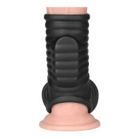 Vibruojanti penio ir sėklidžių mova „Knights Ring Wave“ - Love Toy