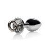 Plakimo mentė - analinis kaištis „Hearts Paddle with Metal Anal Plug“ - Ouch!