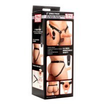 Vibruojantis tuščiaviduris strap-on dildo „28X Realistic Penis Sheath“ - Size Matters