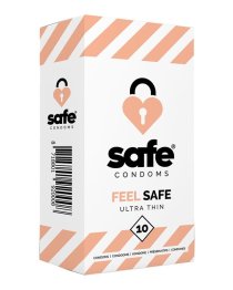 Ploni prezervatyvai „Feel Safe Ultra Thin“, 10 vnt. - Safe