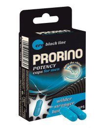 Maisto papildas vyrų potencijai „Prorino Potency Caps“, 2 kapsulės - Hot