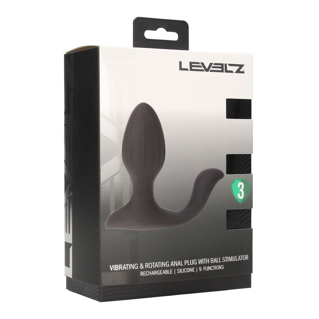 Vibruojantis analinis kaištis „Vibrating and Rotating Anal Plug“ - Levelz Vibruojantis analinis kaištis „Vibrating and Rotating Anal Plug“ - Levelz
