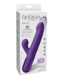 Automatinis vibratorius kiškutis „Super SoniX Thruster“ - Fantasy For Her