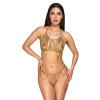 Liemenėlės ir kelnaičių rinkinys „Chain Bikini“ - Cottelli Collection