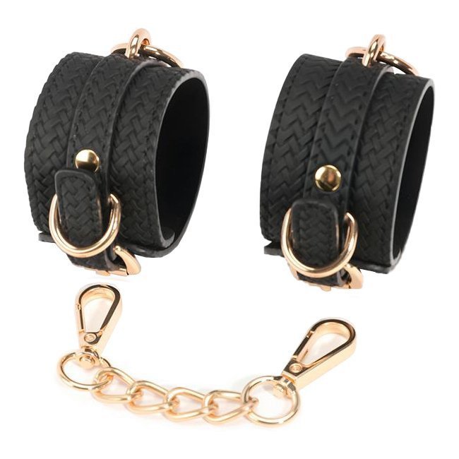 Antrankiai „Weaving patterns wrist cuff Golden Chain“ - Latetobed