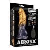 Pripučiamas silikoninis dildo „Aerosx Nr. 7.5 Gold/Black“ - Lovetoy