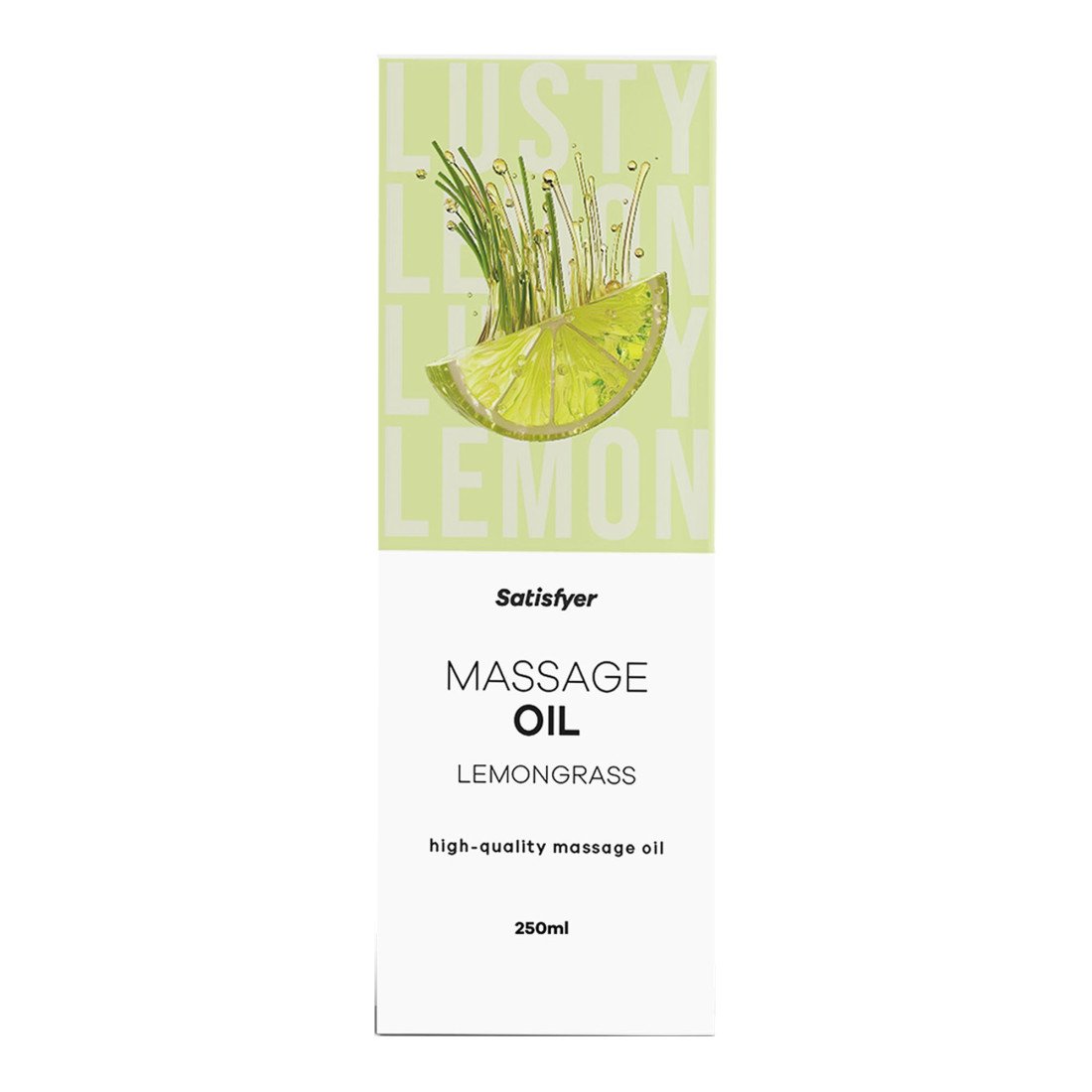 Masažo aliejus „Lemongrass“, 250 ml - Satisfyer