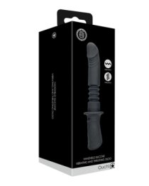 Automatinis vibratorius „Handheld Silicone Vibrating and Thrusting Dildo“ - Ouch!