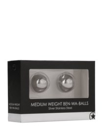 Vaginaliniai kamuoliukai „Medium Weight Ben Wa Balls“ - Ouch!